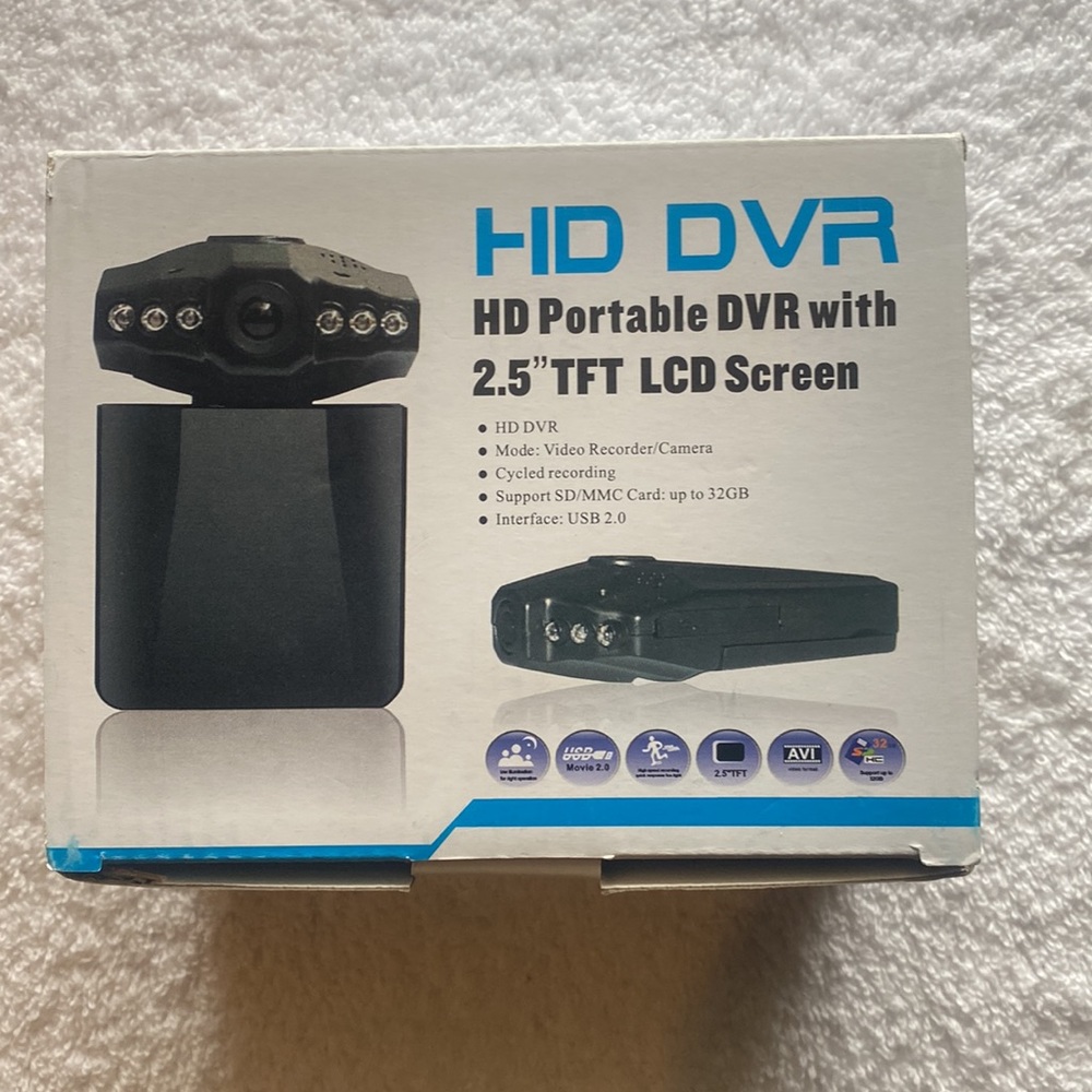 HD Portable Digital Video Recorder w/ 2.5 TFT LCD Screen. Memory Slot
